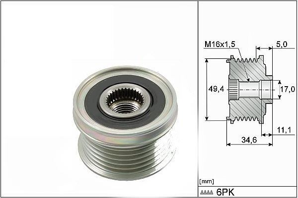 Valeo 588018 Alternatör Kasnağı Golf V Vı Jetta Passat / Ibıza Le