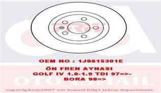 Trw Df2804 Fren Diski Ön Golf Iv 1997 Sonrası Golf V 2003 Sonrası Bora 1999 Sonrası / A3 96-