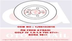 Trw Df2804 Fren Diski Ön Golf Iv 1997 Sonrası Golf V 2003 Sonrası Bora 1999 Sonrası / A3 96-