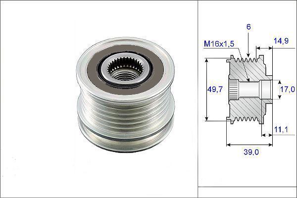 Valeo 588020 Alternatör Kasnağı Mercedes C Serı Sprınter 00-06 98