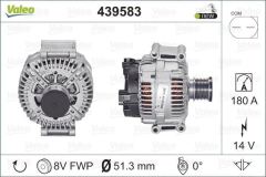 Valeo 439583 Alternatör 14V 180A Mercedes A160-A180-Ml280-Ml320-M