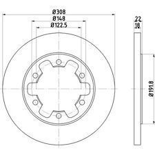 Delphi Bg4680C Fren Diski Arka Transıt V363  2014 Sonrası 2.2 Tdcı Çıft Tek