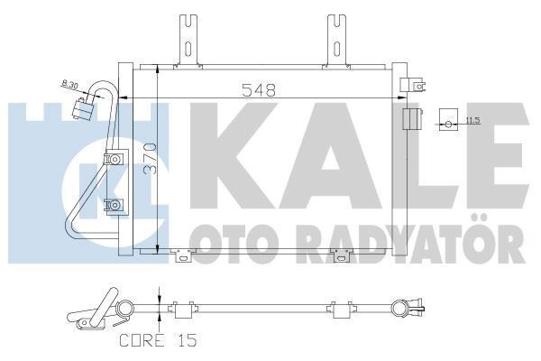 Kale 389400 Klima Radyatörü Kangoo 98-03 528X348X16