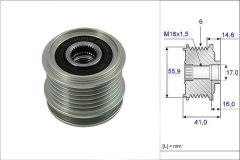 Valeo 588024 Alternatör Kasnağı Golf Iv V Vı Bora 98-05 Polo Jett
