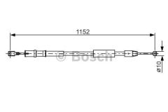 Bosch 1987482025 El Fren Teli Sağ Vıto 111.115 Cdı 04-