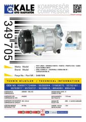 Kale 349705 Klima Kompresörü Corsa D 1.3 Cdtı-1.7 Cdtı 06=-Agıla