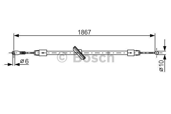 Bosch 1987482028 Fren Teli. 1867 Mm