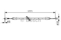 Bosch 1987482030 Fren Teli. 1771 Mm