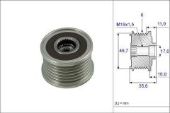 Valeo 588030 Alternatör Kasnağı Mercedes C Serısı C220 C270 Clk E