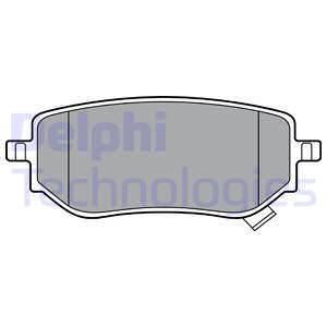 Delphi Lp3402 Fren Balatası Arka X220D-X250D
