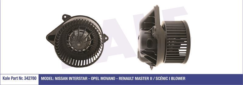 Kale 342780 Kalorifer Motoru Scenıc I 1998 Sonrası Master Iı 1998 Sonrası / Movano