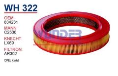 WUNDER WH322 HAVA FİLTRESİ - OPEL KADET