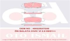 Trw Gdb3250 Fren Balatası Ön Cıvıc 2001 Sonrası Cıvıc 2005 Sonrası S2000 99-