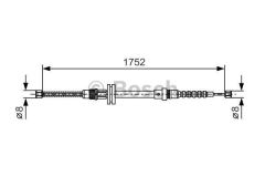 Bosch 1987482044 Fren Teli. 1752 Mm