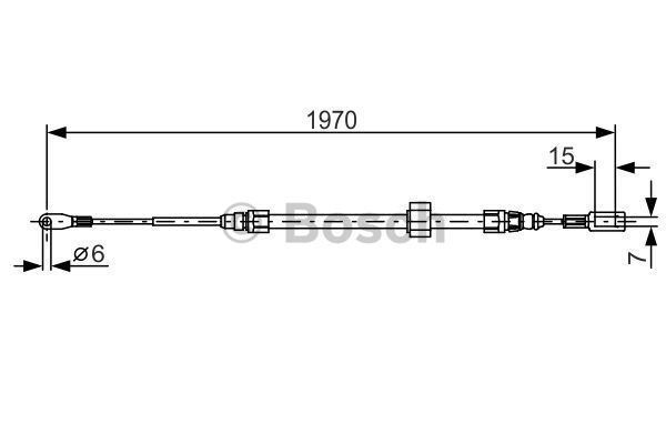 Bosch 1987482131 Fren Teli. 1970 Mm