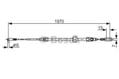 Bosch 1987482131 Fren Teli. 1970 Mm