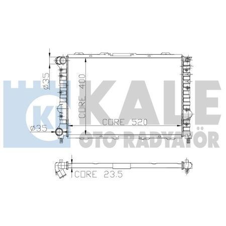 Kale 3902021Pa Su Radyatörü Alfa 156 1.8 2.0 16V 2.5 V6 24V Ts 97