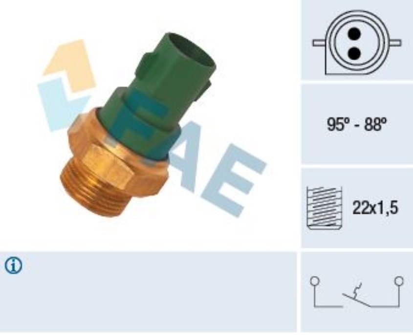 Fae 37240 Fan Müşürü 95-88 Derece Escort Iv 1.8 16V 1.8Td 1992 Sonrası 99