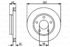 Bosch 986479463 Fren Diski Arka A4 8D B5 10.19 97-01