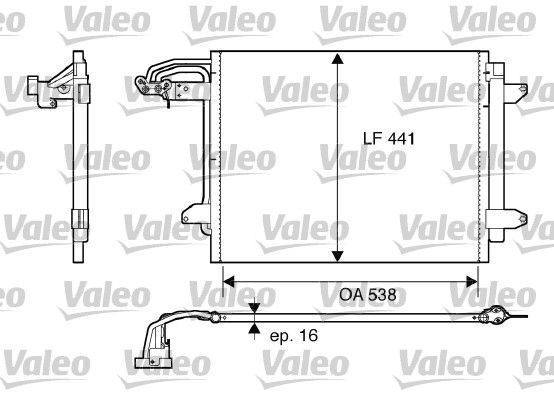 VALEO 817806 KLIMA RADYATÖRÜ CADDY III 04- TOURAN 03-