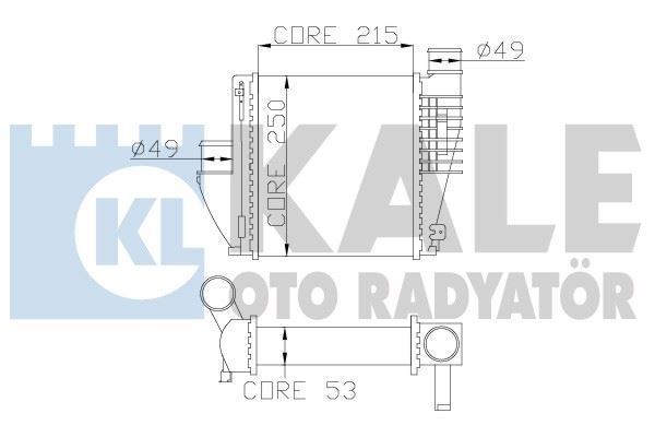 Kale 342815 Turbo Radyatörü 308  2013 Sonrası 1.2 Thp 1.2 Vtı 1.6 Hdı 1.6 T