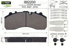 VALEO 882200 DİSK FREN BALATASI (OPTIPACK) MERCEDES-BENZ Actros.