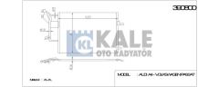 Kale 390800 Klima Radyatörü A4 B5 1994 Sonrası 610X415X16