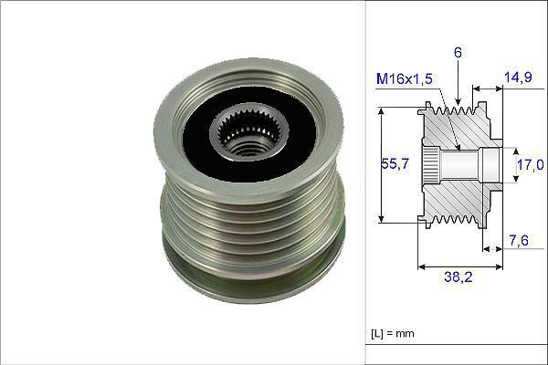 Valeo 588044 Alternatör Kasnağı Mercedes C200 C220 C230 E250 E300