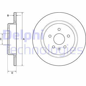 Delphi Bg4760C Fren Diski Arka 16 Jant