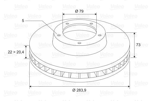 Valeo 186816 Fren Diski Ön 5D 284Mm E87 1 Sérısı