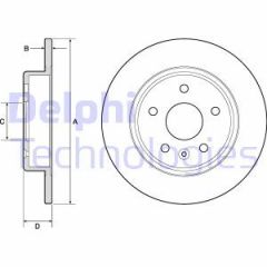 Delphi Bg4761C Fren Diski Arka 15 Jant