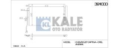 Kale 391000 Klima Radyatörü Antara 2006 Sonrası 2.0 Cdtı / Captıva 2006 Sonrası 2.0