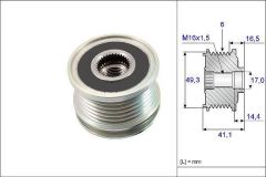 Valeo 588048 Alternatör Kasnağı 207 / C3 Iı Berlıngo 1.6 Vtı 1.6