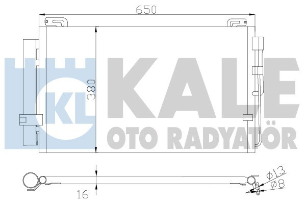 Kale 391300 Klima Radyatörü Hyundaı Matrıx Fc Al Al 587X352X18