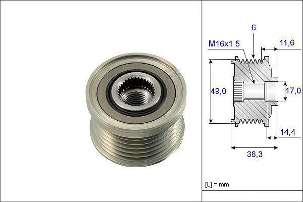 Valeo 588055 Alternatör Kasnağı Bmw 3 Compact E46