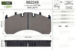 VALEO 882248 DİSK FREN BALATASI (OPTIPACK) RENAULT PREMIUM II (SE