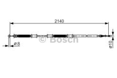 Bosch 1987482287 El Fren Teli Sol Doblo Cargo 1.3Jtd 1.4İe 1.9Jtd