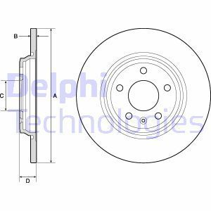 Delphi Bg4800C Fren Diski Arka Çiftli Paket Boyalı 5D 300 Mm A4 A