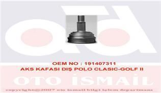 Gkn 301023 Aks Kafası Dış Polo Classıc Caddy 1.6 1.9 Aft