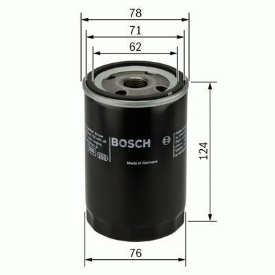 Bosch 451103105 Yağ Filtresi Mercedes W124 W201 85-93