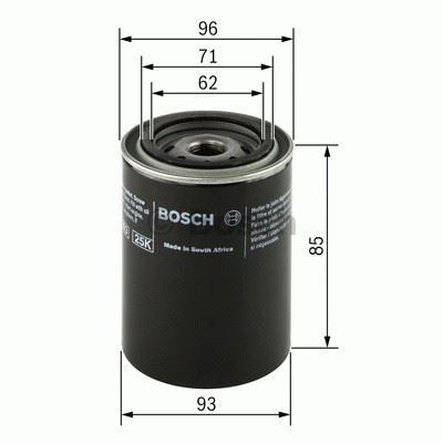 Bosch 451103219 Yağ Filtresi C70 260 740 760 850 940 960