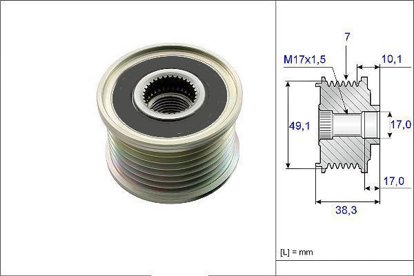 Valeo 588063 Alternatör Kasnağı Megane Iıı Laguna Iıı Master Iv /