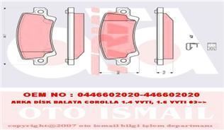 Trw Gdb3289 Fren Balatası Arka Corolla 2003-2007  Vvtı