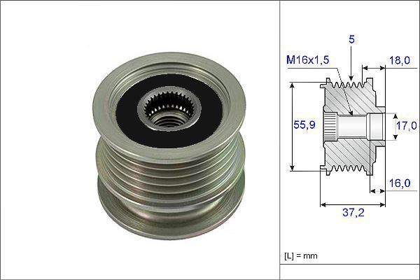 Valeo 588066 Alternatör Kasnağı Caddy Iı 1.9D