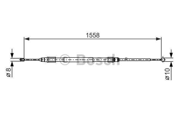 Bosch 1987482368 Fren Teli. 1558 Mm
