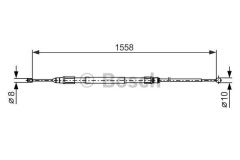 Bosch 1987482368 Fren Teli. 1558 Mm