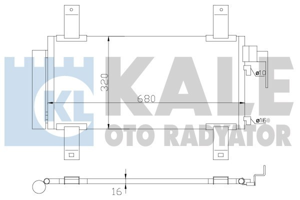 Kale 392100 Klima Radyatörü Bmw 6-Serısı Al-Al 652X322X16