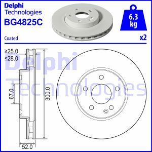 Delphi Bg4825C Fren Diski Çiftli Paket Boyalı Vıto