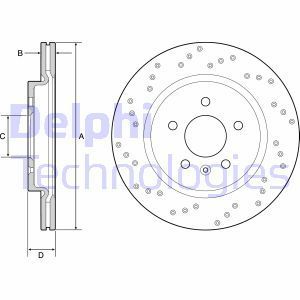 Delphi Bg4923C Fren Diski Çiftli Paket Boyalı Astra