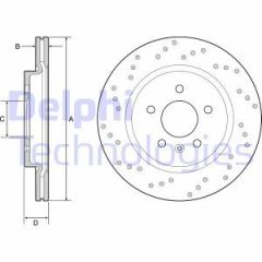 Delphi Bg4923C Fren Diski Çiftli Paket Boyalı Astra
